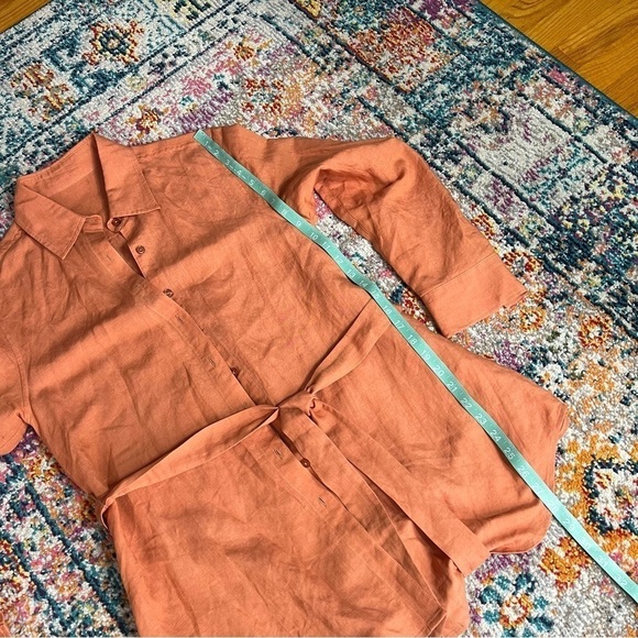 Andie The Corvo Button Up Linen Auburn Size S NWT - Picture 11 of 15